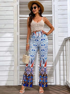 Women Summer Vacation Sleeveless Crochet Fringe Solid Crop Top Crochet hook Bella Mia