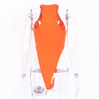 Popular Autumn Sexy Slim-fit All-match Sleeveless Leotard Bella Mia