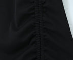 Women Clothing Spring Sexy Hollow Out Drawstring Lace Knitted Dress Hip Dress Bella Mia