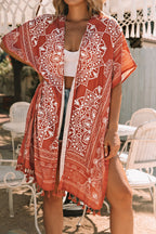 Brown Anja Tassel Kimono Bella Mia