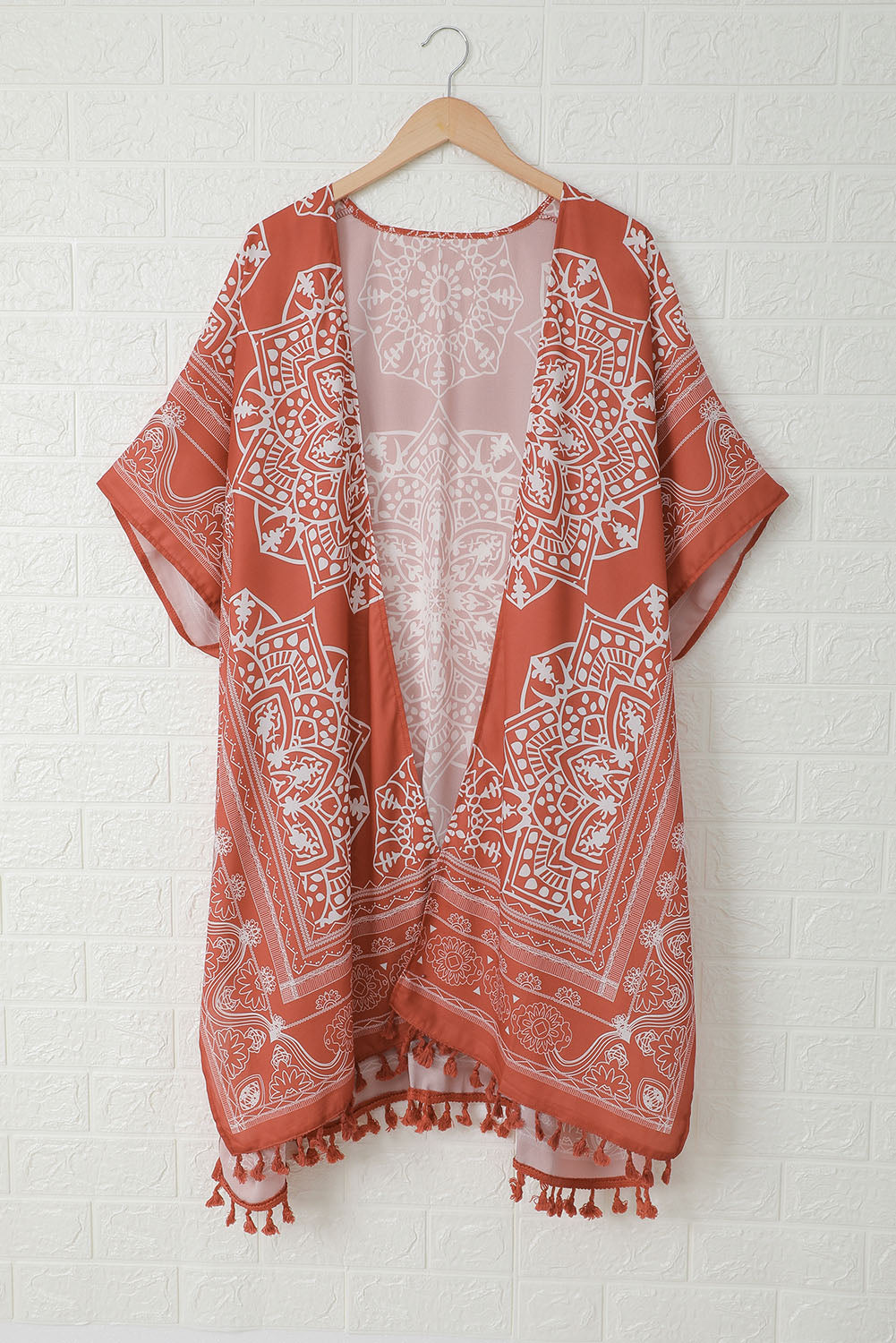 Brown Anja Tassel Kimono Bella Mia