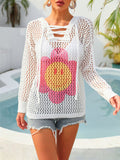Summer Hooded Printing Personality Beach Shirt plus Size Vacation Long Sleeve Sunscreen Coat Bella Mia