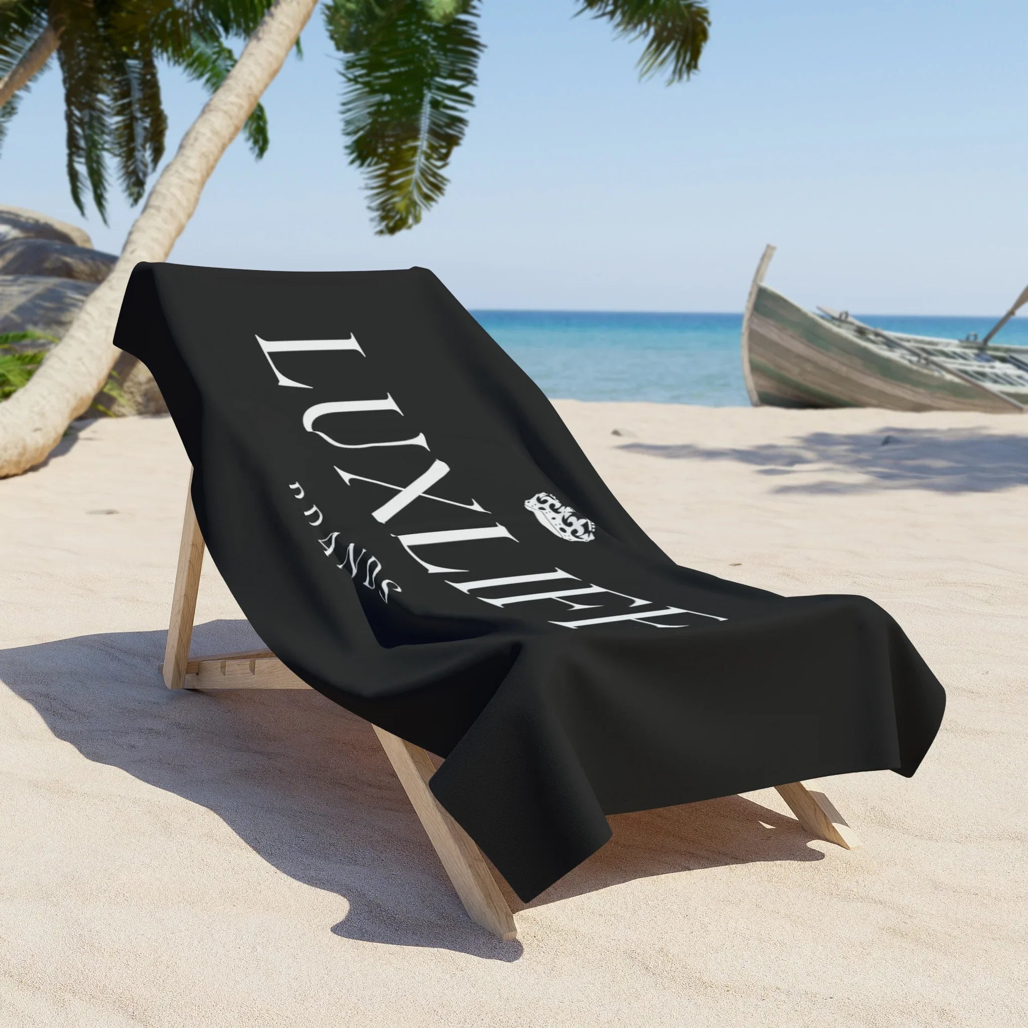 Luxlife Brands Beach Towel Printify