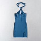Spring Summer Sexy Halter Off The Shoulder Slim Dress Backless Hip Dress Bella Mia