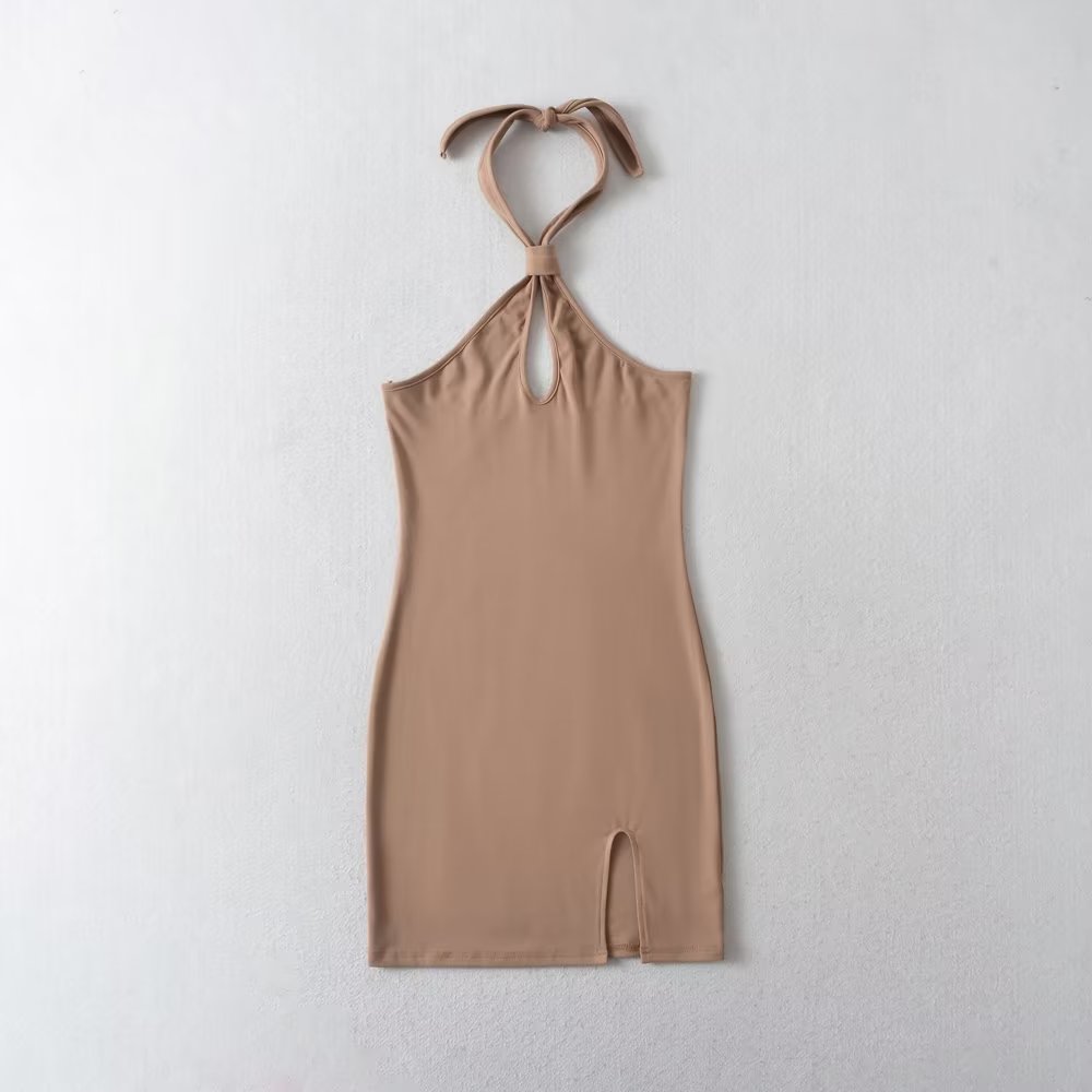 Spring Summer Sexy Halter Off The Shoulder Slim Dress Backless Hip Dress Bella Mia