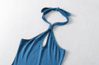 Spring Summer Sexy Halter Off The Shoulder Slim Dress Backless Hip Dress Bella Mia