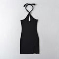 Spring Summer Sexy Halter Off The Shoulder Slim Dress Backless Hip Dress Bella Mia