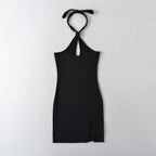 Spring Summer Sexy Halter Off The Shoulder Slim Dress Backless Hip Dress Bella Mia