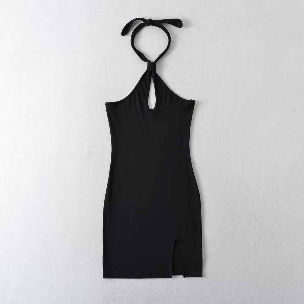 Spring Summer Sexy Halter Off The Shoulder Slim Dress Backless Hip Dress Bella Mia