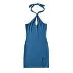 Spring Summer Sexy Halter Off The Shoulder Slim Dress Backless Hip Dress Bella Mia
