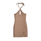 Spring Summer Sexy Halter Off The Shoulder Slim Dress Backless Hip Dress Bella Mia