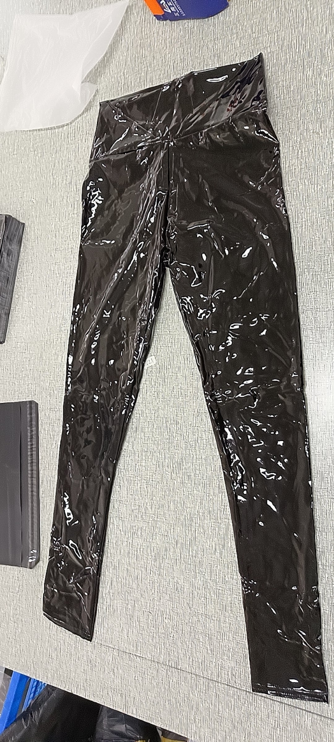 Coated Mirror High Elastic Leggings Sexy High Waist Latex Bright Leather Women Trousers Bella Mia