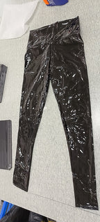 Coated Mirror High Elastic Leggings Sexy High Waist Latex Bright Leather Women Trousers Bella Mia