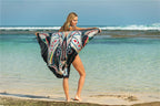 Summer Sexy Shawl Beach Dress Vacation Skirt Spaghetti Strap Floral Print Skirt Bella Mia