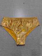 Metallic Sexy Women Triangle Shorts Colorful Bright Leather Swimming Trunks Laser Holographic Leggings Bella Mia