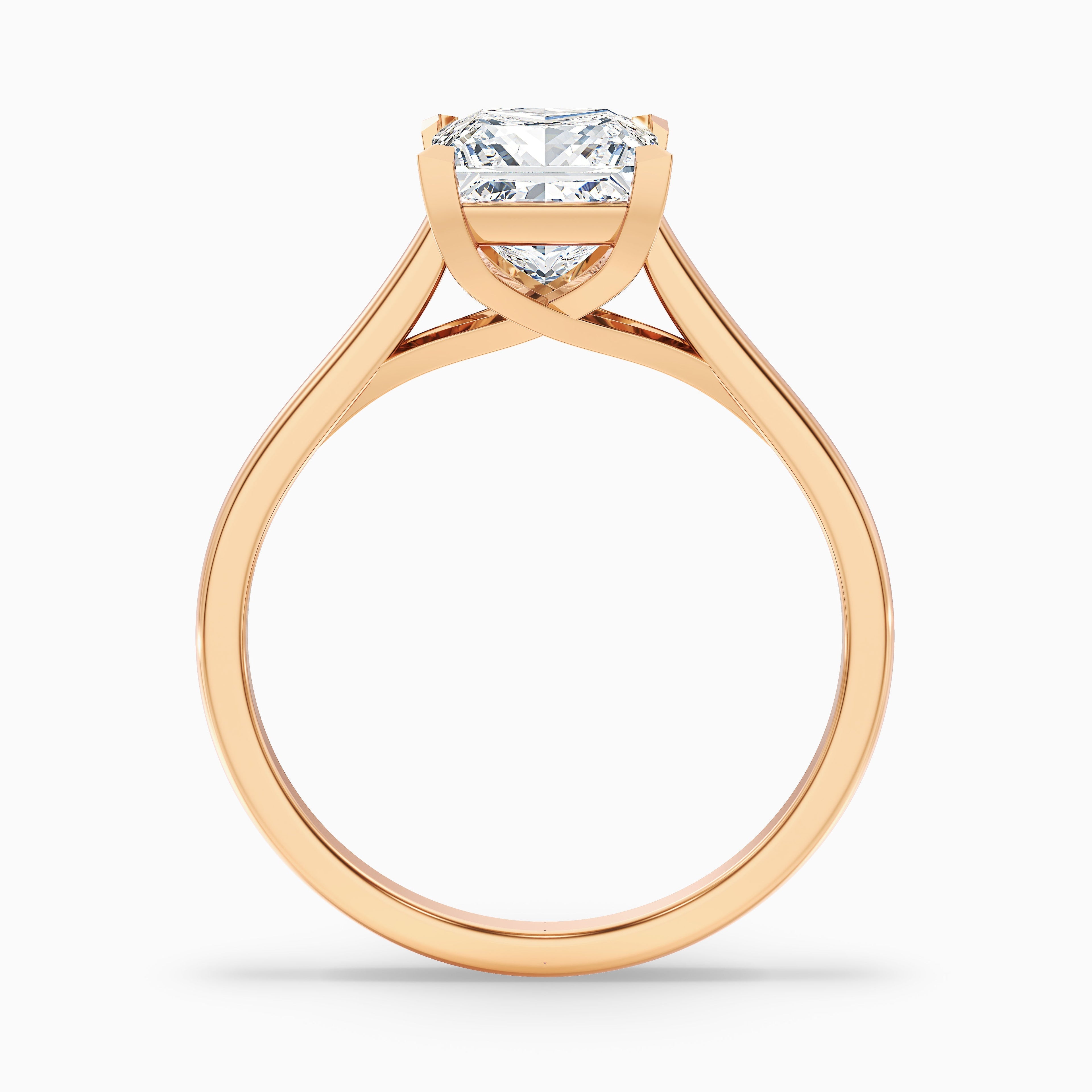 Kai 2.5 Carat Princess Cut Solitaire Moissanite Engagement Ring in 14k White Gold