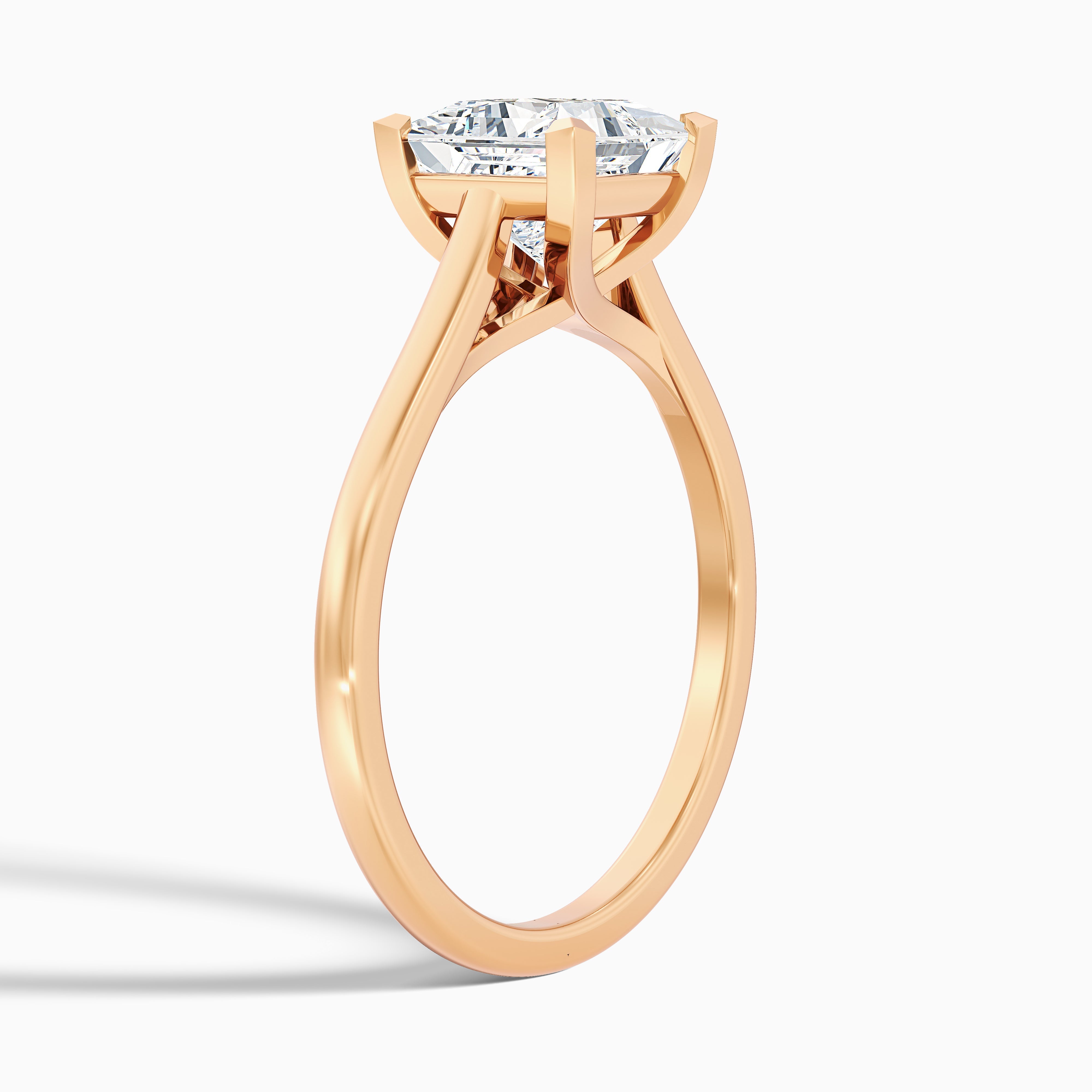 Kai 1.5 Carat Princess Cut Solitaire Moissanite Engagement Ring in 14k Yellow Gold
