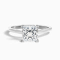 Kai 5.5 Carat Princess Cut Solitaire Moissanite Engagement Ring in 10k White Gold