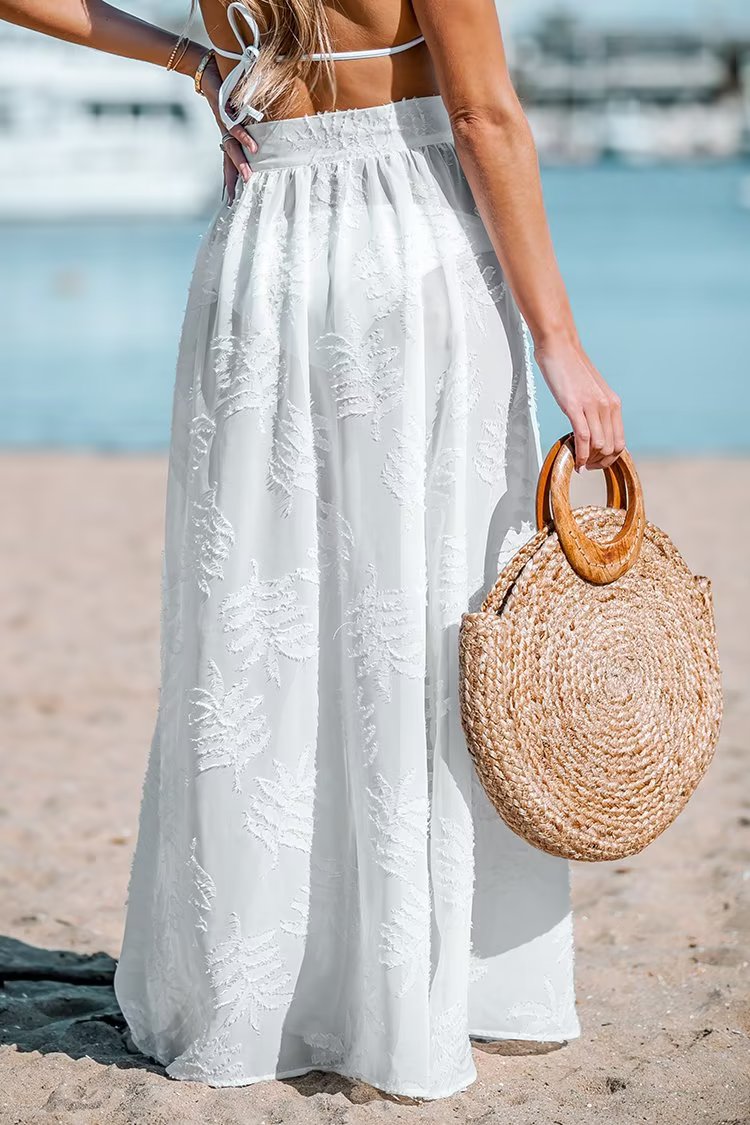 Women Sexy Split Beach Cover up Seaside Vacation Skirt Beach Cover Up Bella Mia