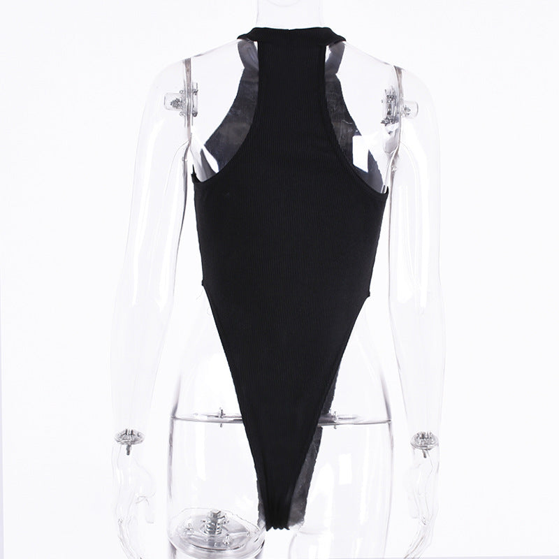 Popular Autumn Sexy Slim-fit All-match Sleeveless Leotard Bella Mia