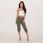 Women Clothing Casual Cropped Pants Workwear Harem Pants Bella Mia