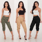 Women Clothing Casual Cropped Pants Workwear Harem Pants Bella Mia