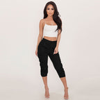 Women Clothing Casual Cropped Pants Workwear Harem Pants Bella Mia