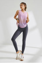 Mesh Breathable Sports Blouse Women Running Workout Quick Drying T shirt Sleeveless Vest Yoga Clothing Top Bella Mia