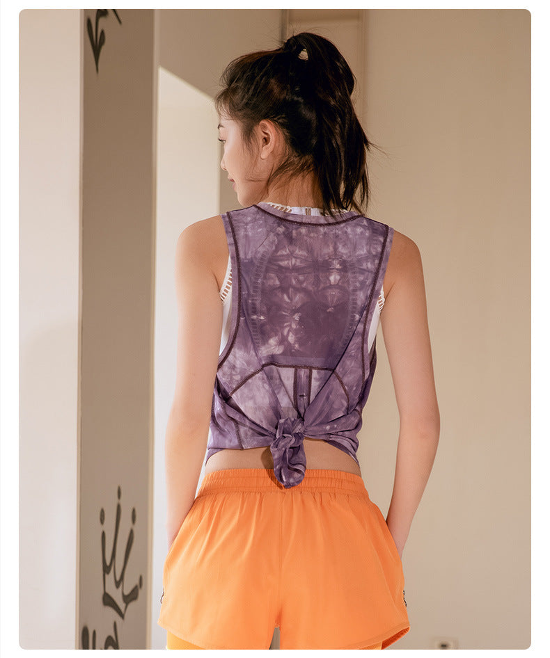 Mesh Breathable Sports Blouse Women Running Workout Quick Drying T shirt Sleeveless Vest Yoga Clothing Top Bella Mia