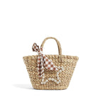 Straw Bag Woven Bag Beach Bag Summer Seaside Holiday Handmade Embroidery Mori Girl Bag Bella Mia