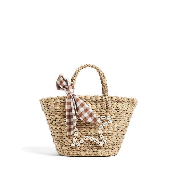 Straw Bag Woven Bag Beach Bag Summer Seaside Holiday Handmade Embroidery Mori Girl Bag Bella Mia