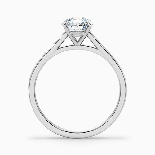 Anika 2 Carat Round Cut Solitaire Lab Grown Diamond Ring in 10k White Gold