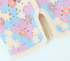 Women Retro Thailand Holiday Floral Vest Cardigan Top Casual All Matching Graceful Bella Mia