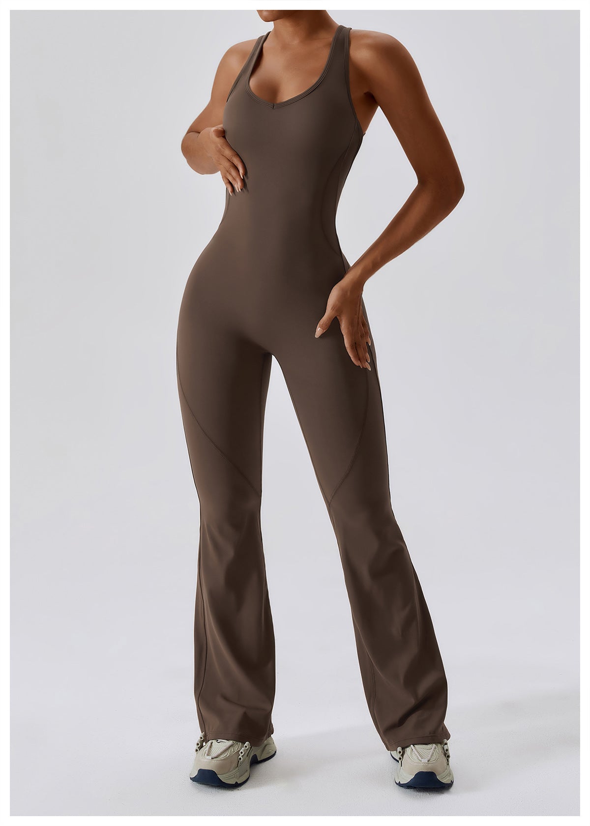 Sollinarry Quick Drying Skinny Yoga Clothes Dance Sports Workout Clothes Hip Lift Belly Shaping Micro Pull Yoga Jumpsuit Bella Mia