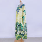 Rayon Positioning Printing Bikini Cover Up Robe Vacation Beach Dress Swimsuit Blouse Women Bella Mia