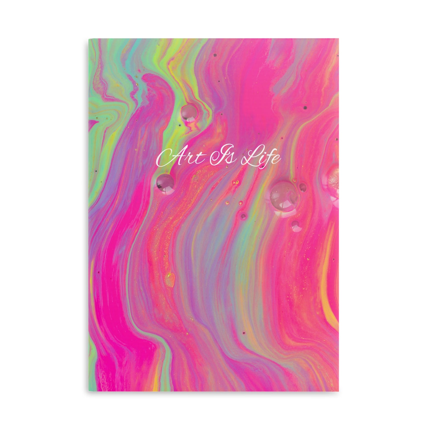 Art Is Life Blank Sheet Notebook with Puffy Cover Printify