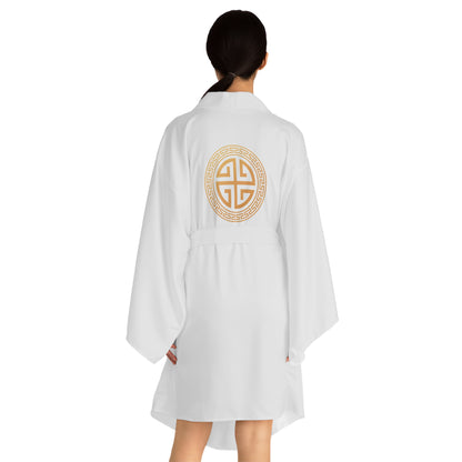 LUX Classic Long Sleeve Kimono Robe Printify