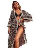 Summer Thin Lace Cardigan Sexy Mesh Beach Cover up Bikini Cover up Skirt Long Bella Mia