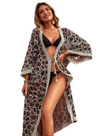 Summer Thin Lace Cardigan Sexy Mesh Beach Cover up Bikini Cover up Skirt Long Bella Mia
