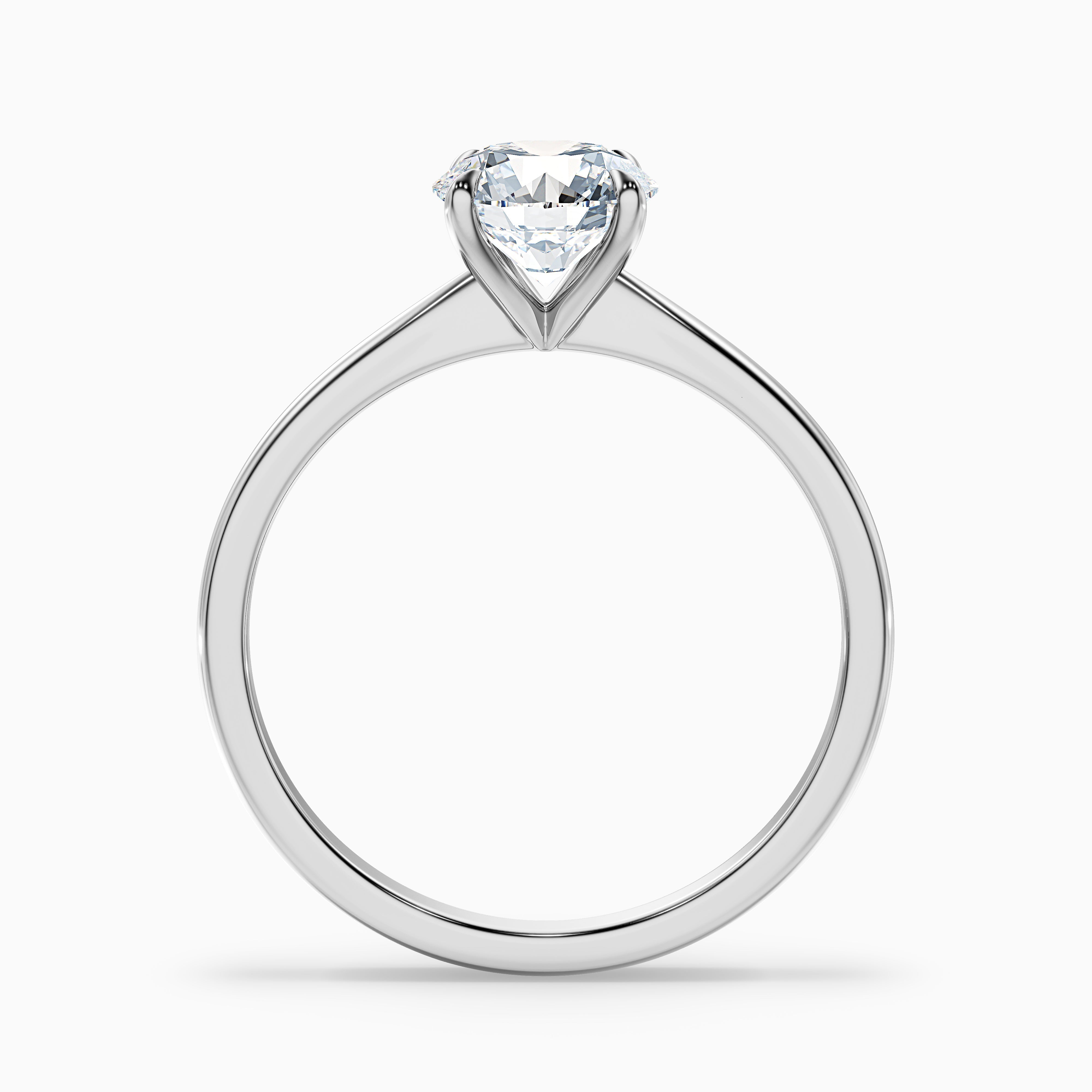 Diana 1.5 Carat Round Solitaire Lab Grown Diamond Ring in Platinum