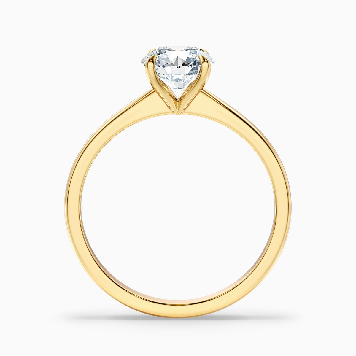 Zoey 5.5 Carat Round Solitaire Moissanite Engagement Ring in 18k Rose Gold