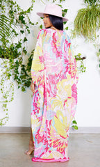 Chiffon Printed Blouse Shorts Suit Sun Protection One Sleeve Cardigan Beach Two Piece Set Women Bella Mia