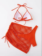 Sexy Solid Color Three-Piece Mesh Women Swimsuit Bella Mia