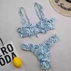New Multi Color Printed Bikini Fresh Swimsuit Women Lace Split Swimsuit Bella Mia