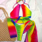 Swimsuit Chiffon Shawl Sexy Two Piece Suit Bikini One Piece Swimsuit Women Bella Mia