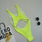 Bikini One Piece Swimsuit Hollow Out Cutout Sexy One Piece Swimsuit Tie Dye Bella Mia