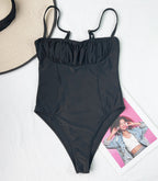 Women Summer Solid Color One Piece Swimsuit Sexy Bikini Bella Mia
