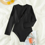 Clothing One Piece Swimsuit Women Long Sleeve Swimsuit Surfing Beach Vacation Bella Mia
