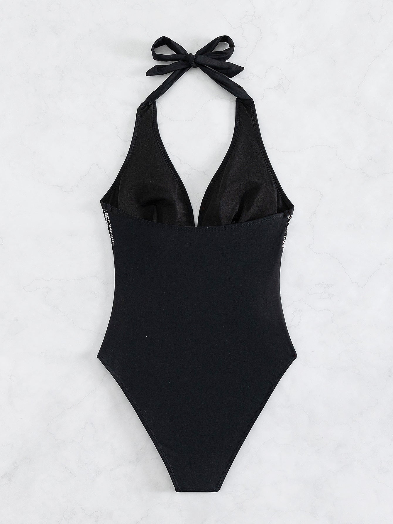 One Piece Swimsuit Women One Piece Halter Sequined Sexy Backless Bikini Swimsuit Bella Mia