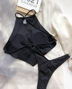 Bellyband Bikini Split Small Sunken Stripe Swimsuit Swimsuit Bella Mia